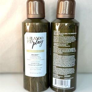 Set of 2 Orlando Pita Play Tinted Oil Spray Glaze In Golden Blonde 8 oz Each